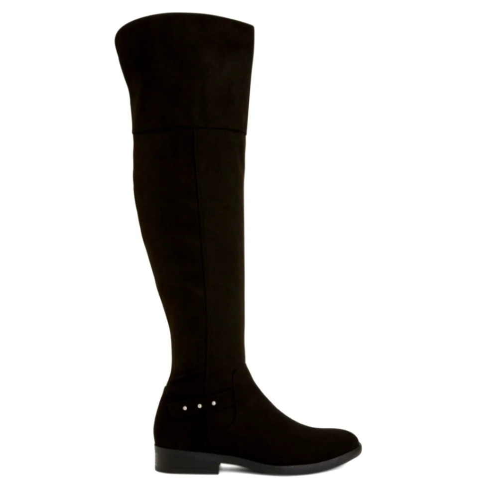 STYLE & CO LEESAH BLACK OVER THE KNEE BOOTS SIZE 8 NIB
